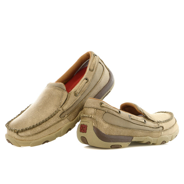 Twisted X Bomber Driving Moccasin Toe Slip-On Boat Shoe - Womens