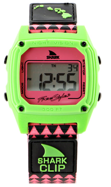 Freestyle Shark Clip Hawaii Digital Display Japanese Quartz Black Watch (10022121)