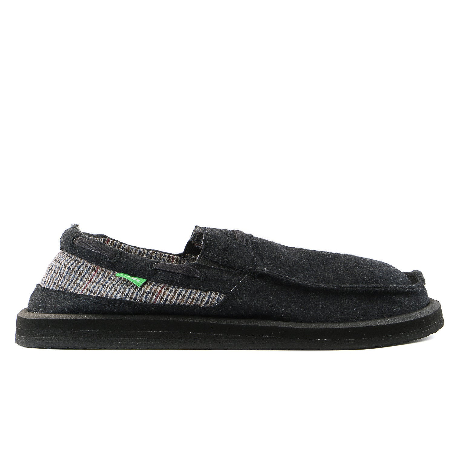 Sanuk Skipjack Hookie Slip on loafer Black Mens