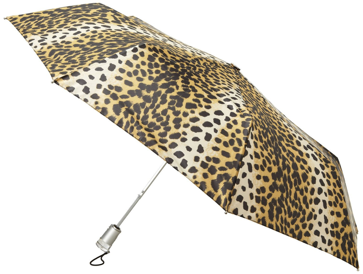 leopard print patio umbrella Totes Signature Basic AOC Compact Umbrella - Leopard