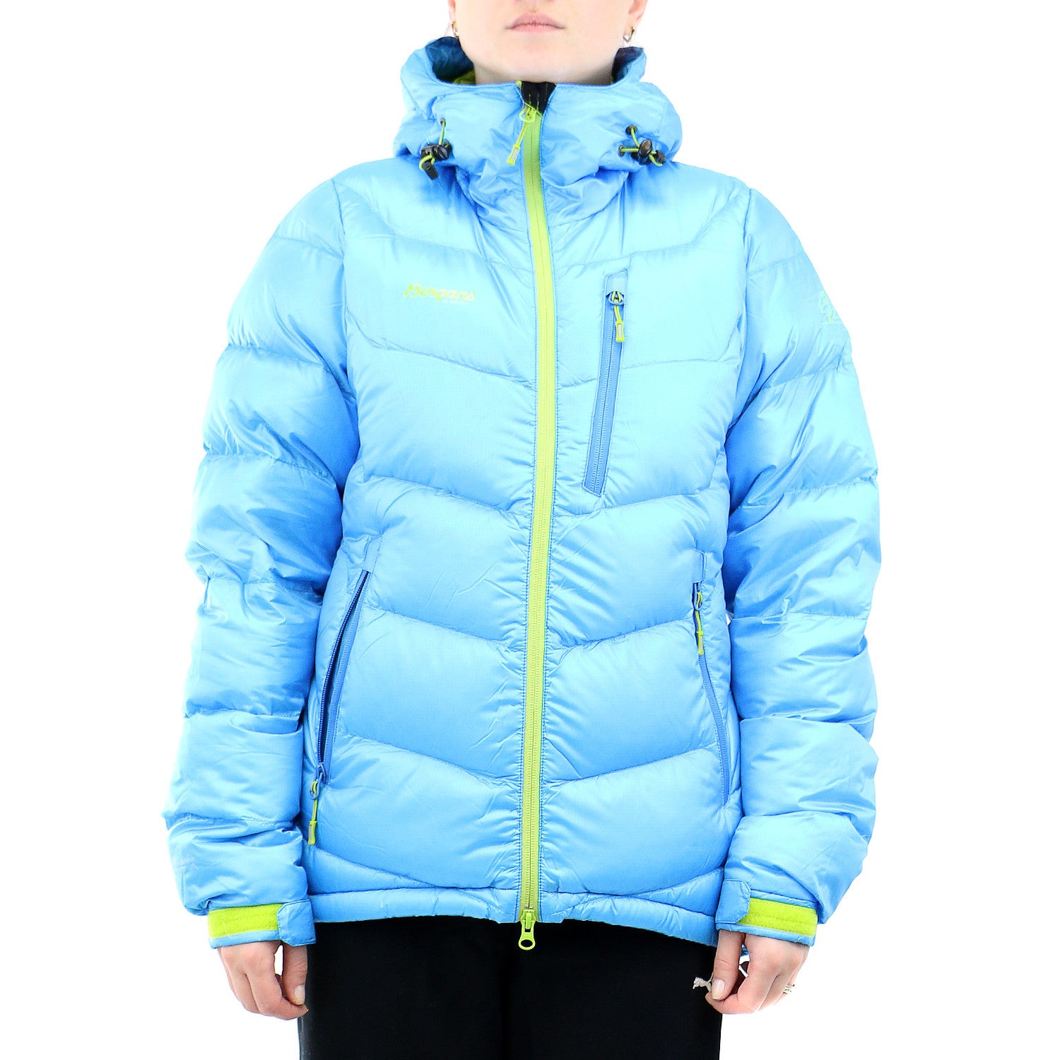 Bergans of Norway Memurutind Down Lady Jacket Black Hot Pink Womens