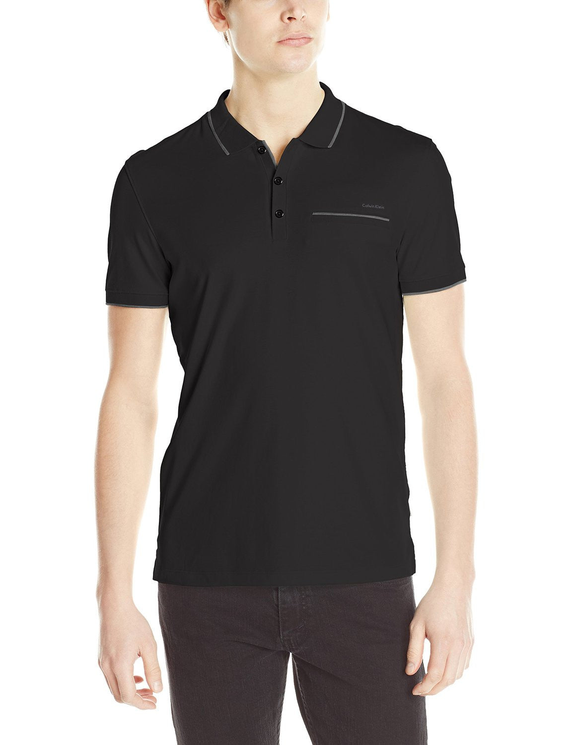 Calvin klein cheap black polo