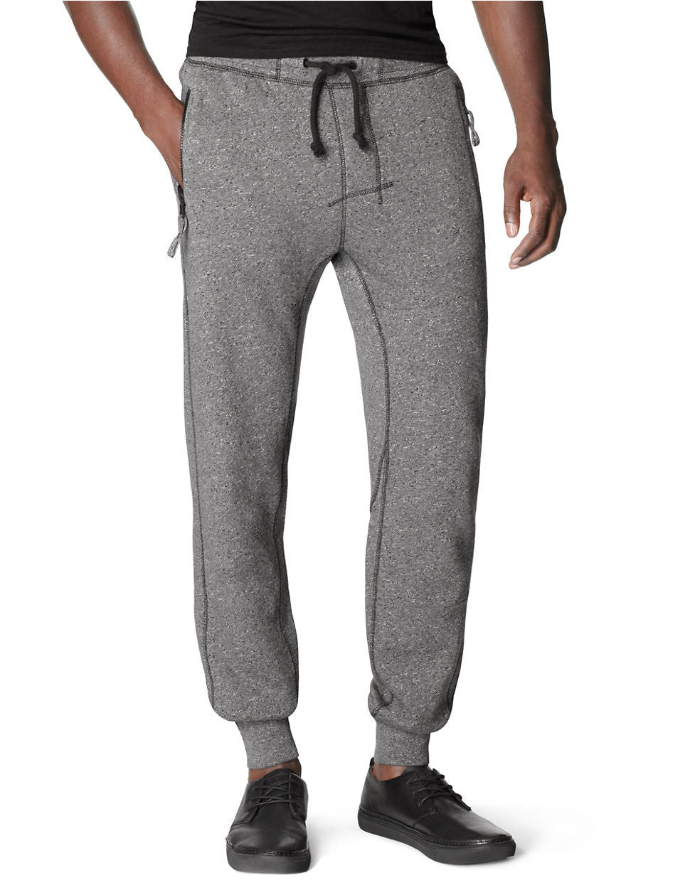 Calvin Klein Modern Fit Knit Logo Pants Grey Heather Mens