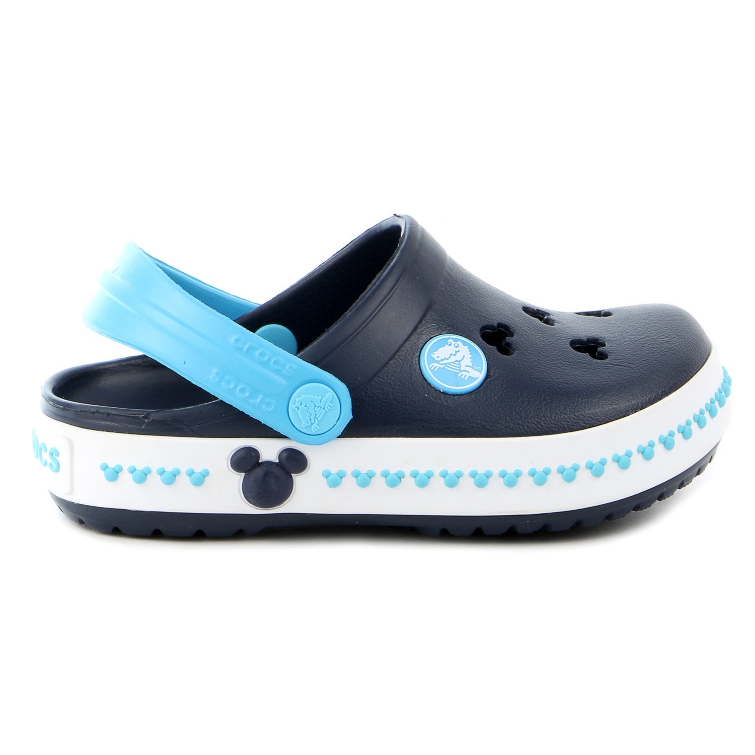 Crocs Crocband Mickey Clog Sandal Shoe Navy Electric Blue Boys