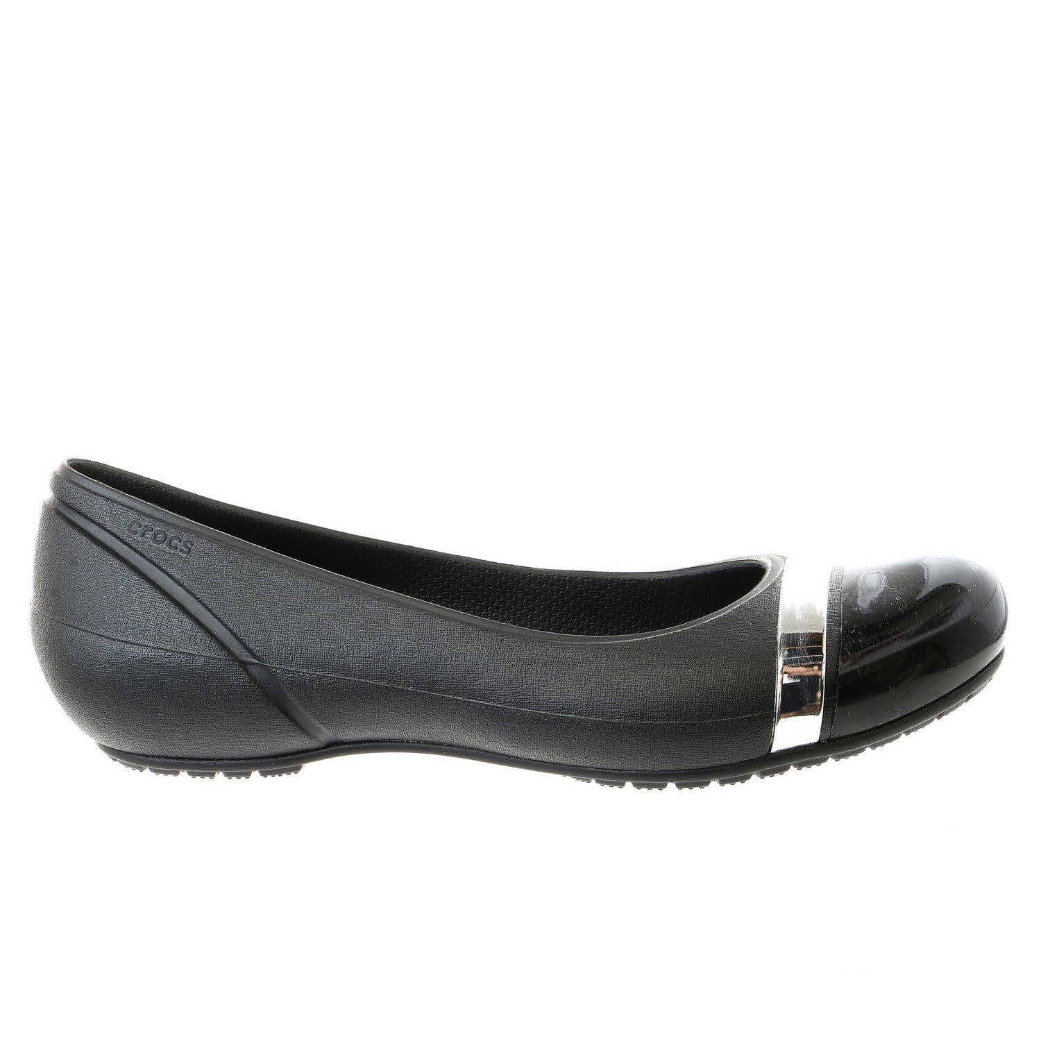 Croc ballet top flats