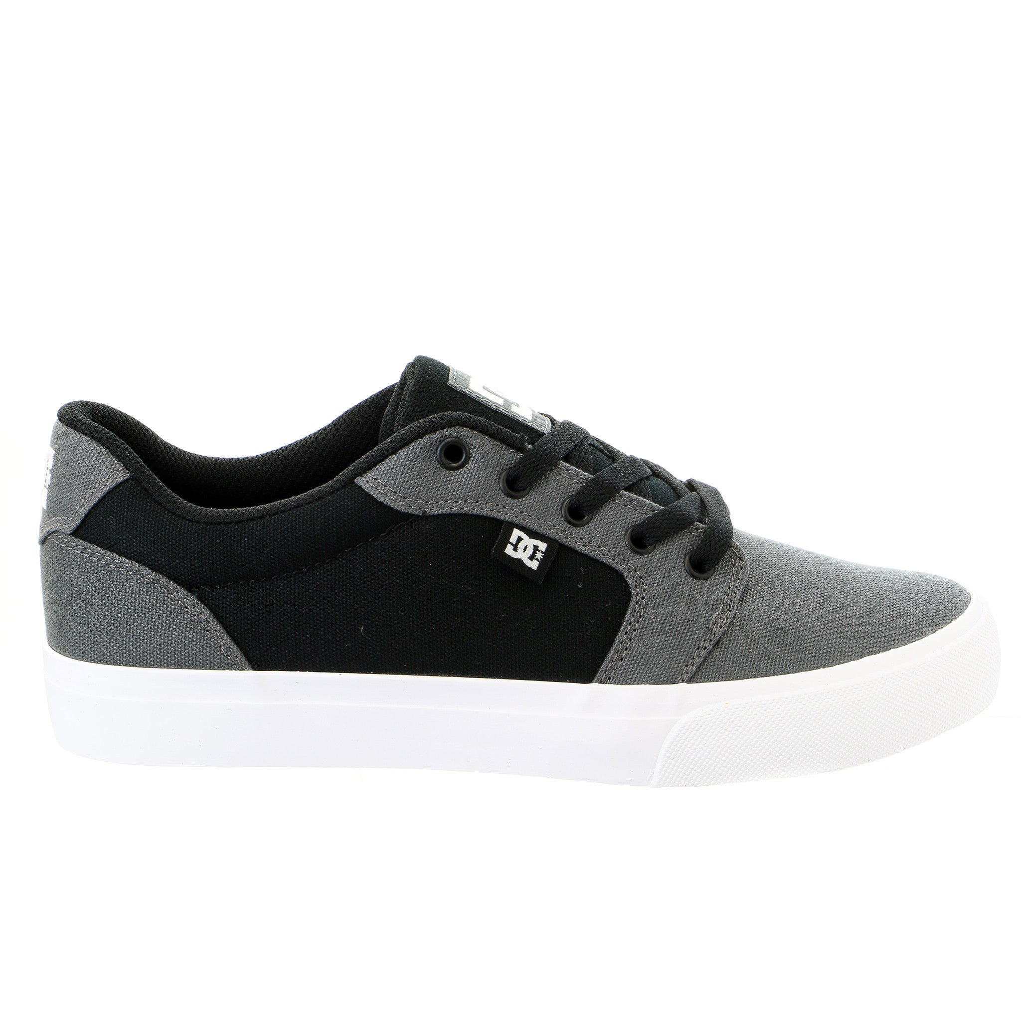 DC Anvil TX Skateboarding Sneaker Shoe Dark Grey Black Mens