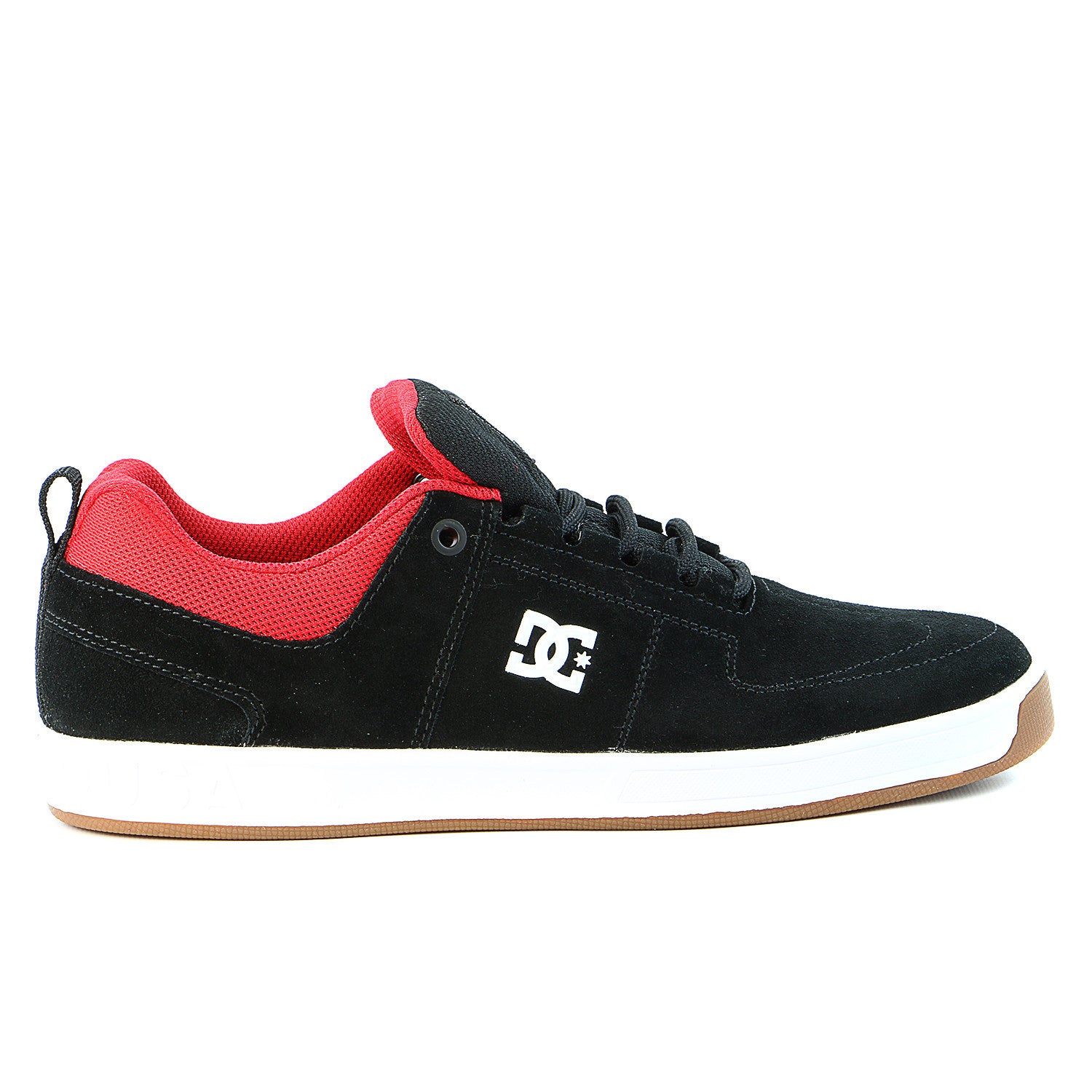 DC Lynx Skate Sneaker Shoe Black Red White Mens