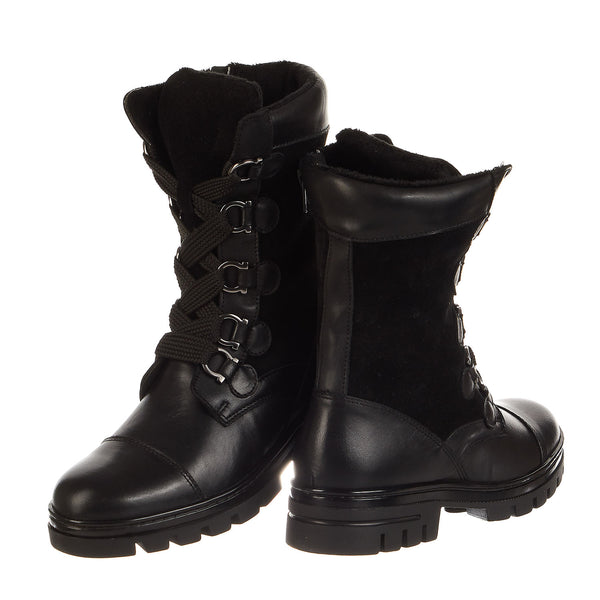 Eric Michael Jane Combat Leather Boots - Women's