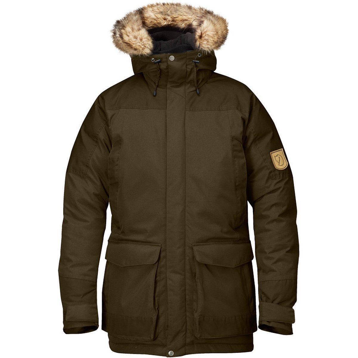 Fjallraven Kyl Parka Winter Hooded Down Jacket Dark Navy Mens