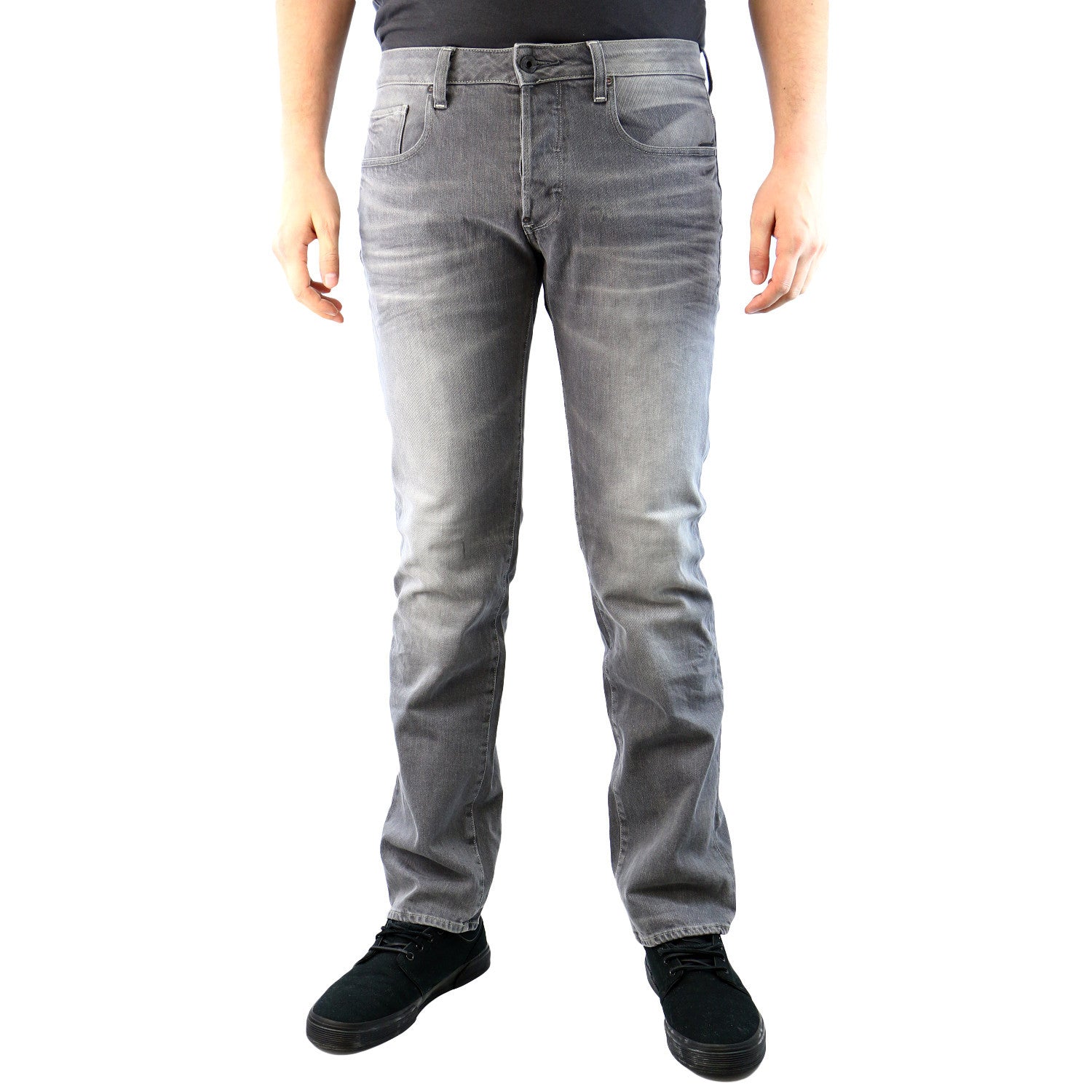 Light Grey Narrow Fit Solid Jeans