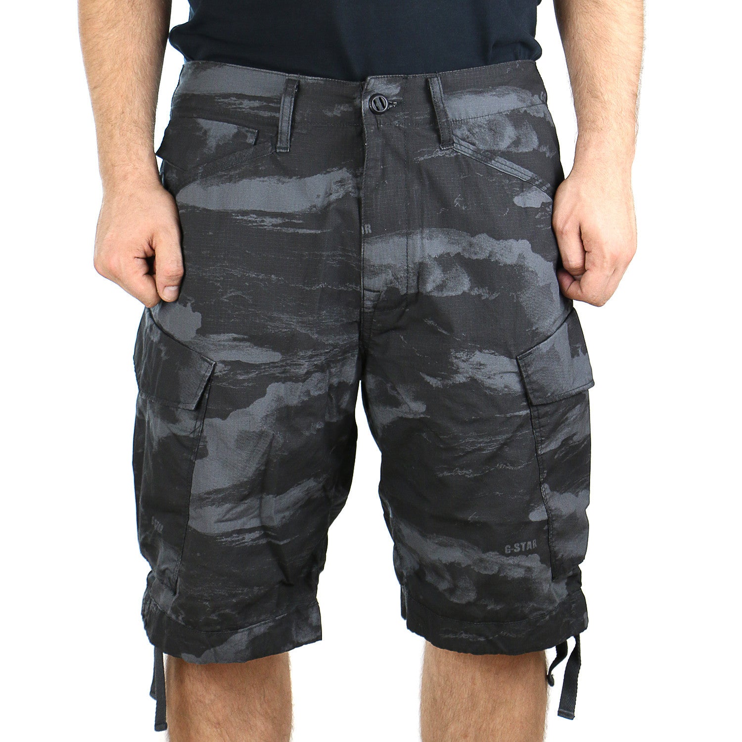 G Star Rovic Loose Wave Bermuda CR Shorts Mazarine Blue Mens