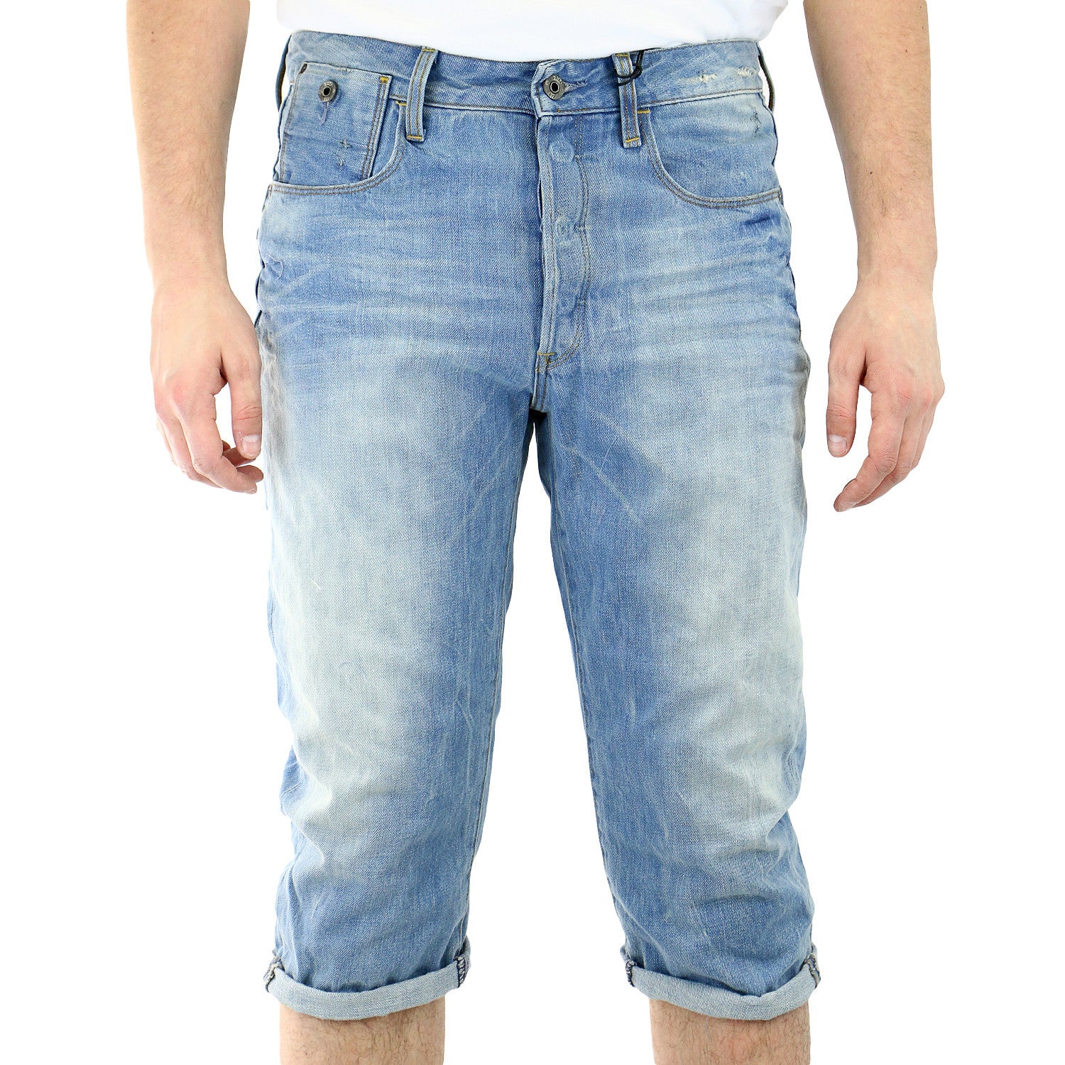 Three quarter length shorts best sale