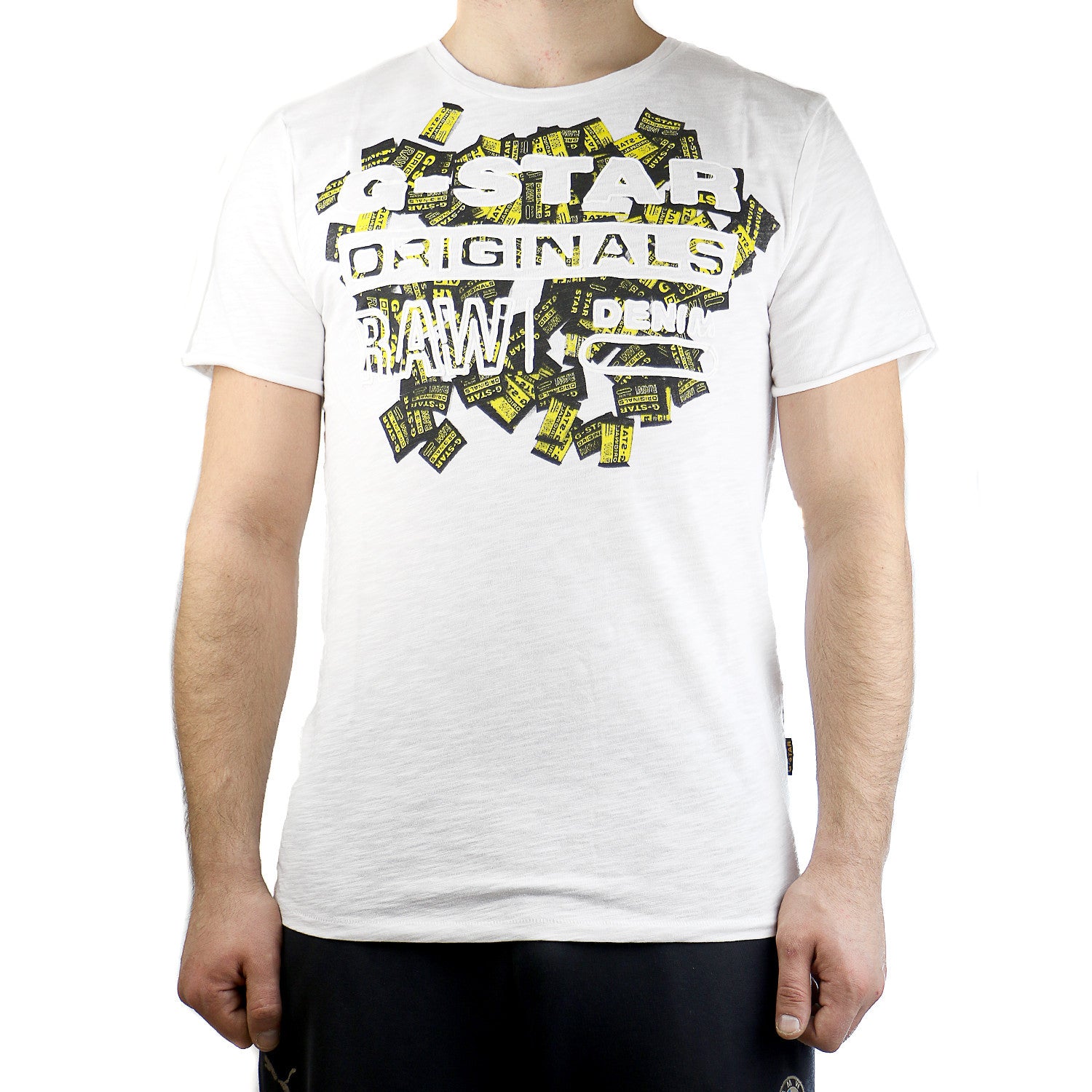 G Star Holden Crew Neck Short Sleeve Tee Fashion T Shirt White Men Shoplifestyle