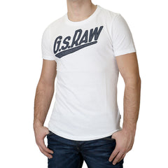 G-Star Joakim R SS Fashion Tee T-Shirt - White - Mens