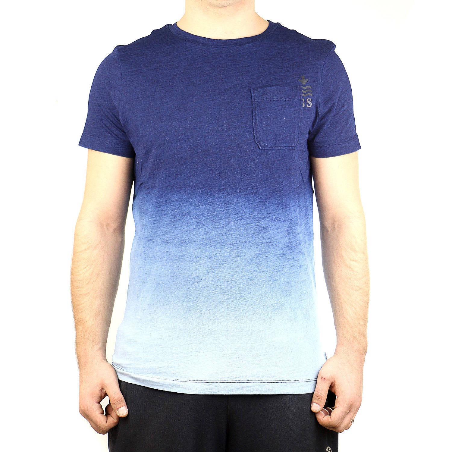 G-Star Galley Dipped Fashion Tee T-Shirt Indigo Mens
