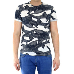 G-Star Yekemm Shark Jersey T-Shirt Fashion Tee - Indigo - Mens