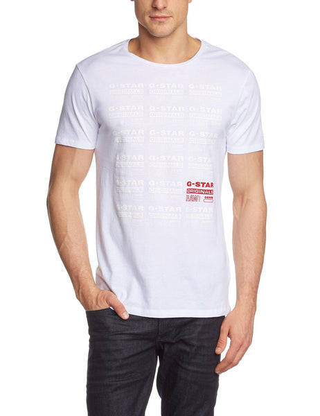 G-Star Ritzien Long T-Shirt Fashion Tee - White - Mens