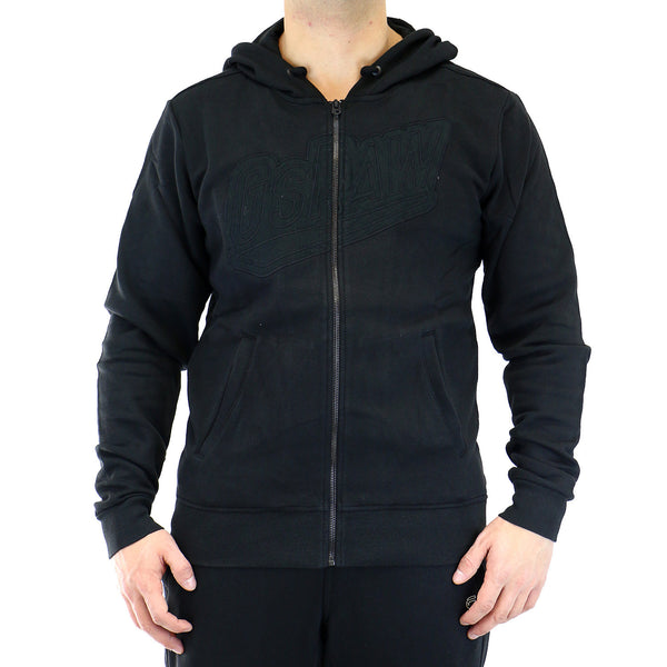 Salvos Hooded Vest Sweat Jacket - Black - Mens - Shoplifestyle
