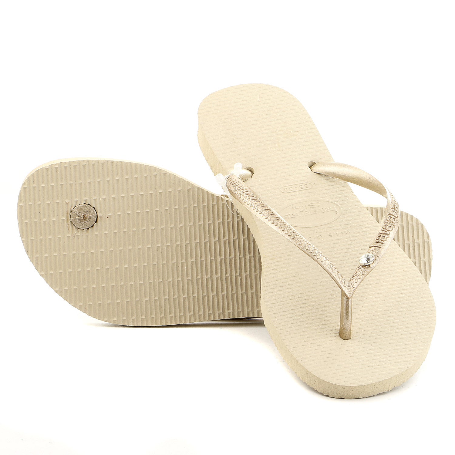Havaianas Slim Crystal Glamour Swarovski Thong Flip Flop Sandal