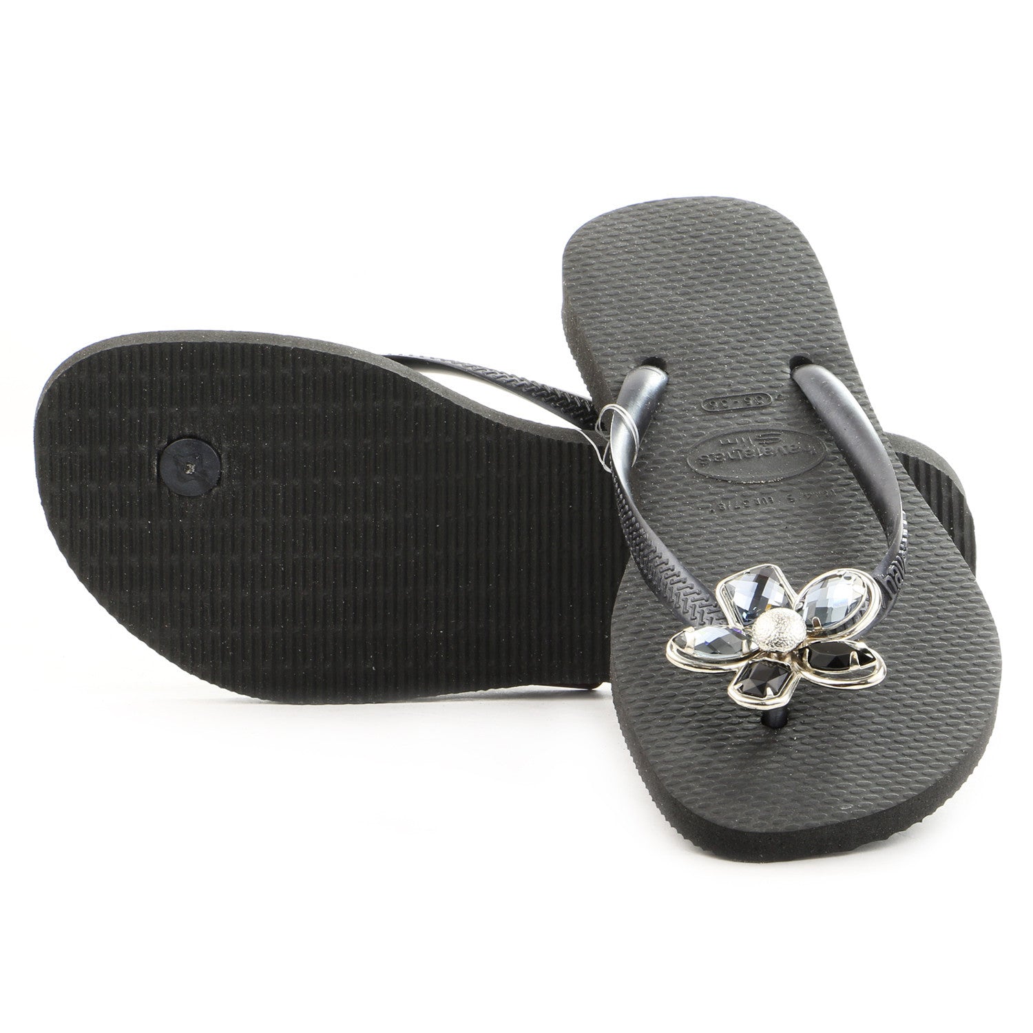Black slim online havaianas womens