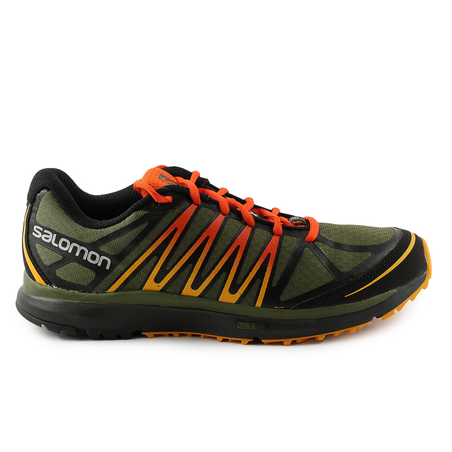 Salomon Trail Running Shoe Green/Black/Yellow (Mens) - Shoplifestyle
