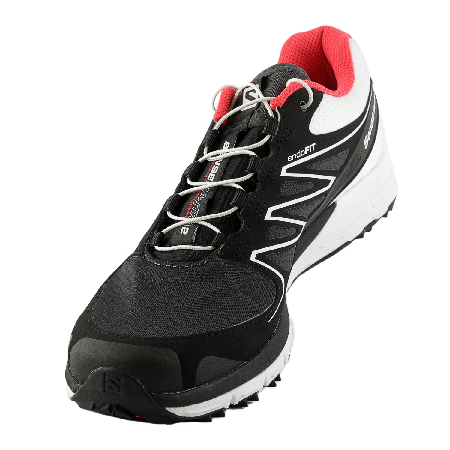 Salomon Sense Mantra 2 Trail Running Shoe Black White Womens