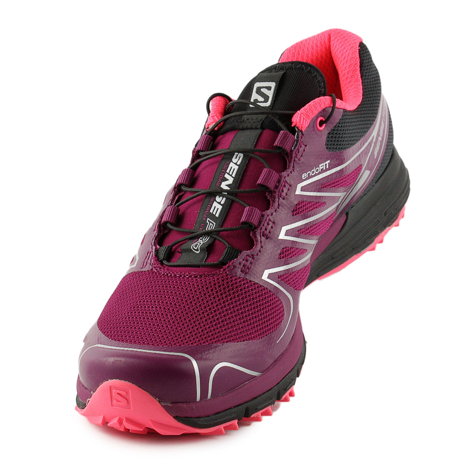 Salomon Sense PRO W Trail Running Shoe Purple Black Pink Womens