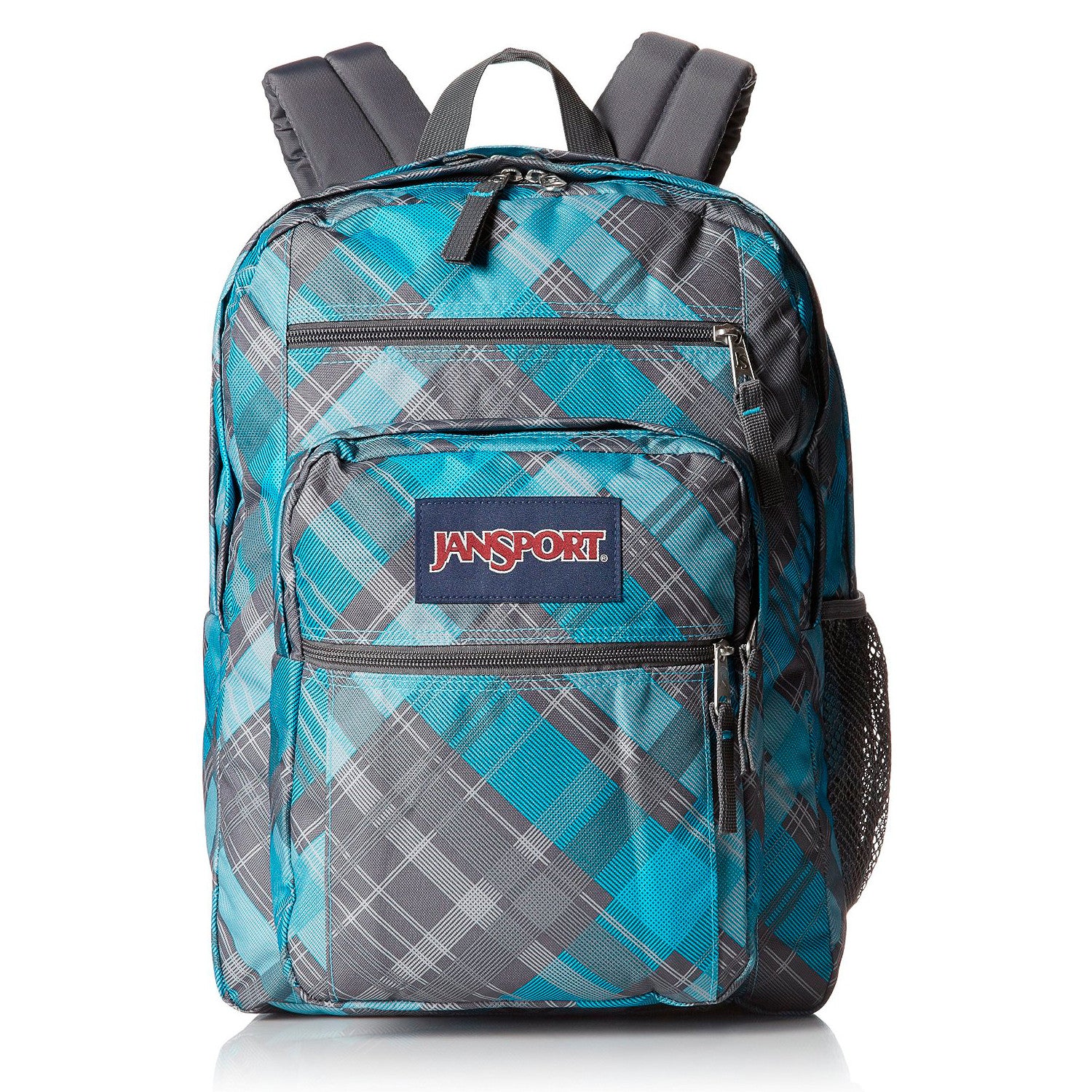 jansport big student backpack nwt blinded blue grey duke plaid Backpack, Topaz Some may think that big packs are just too bulky Jansport Big Student Daypack Backpack