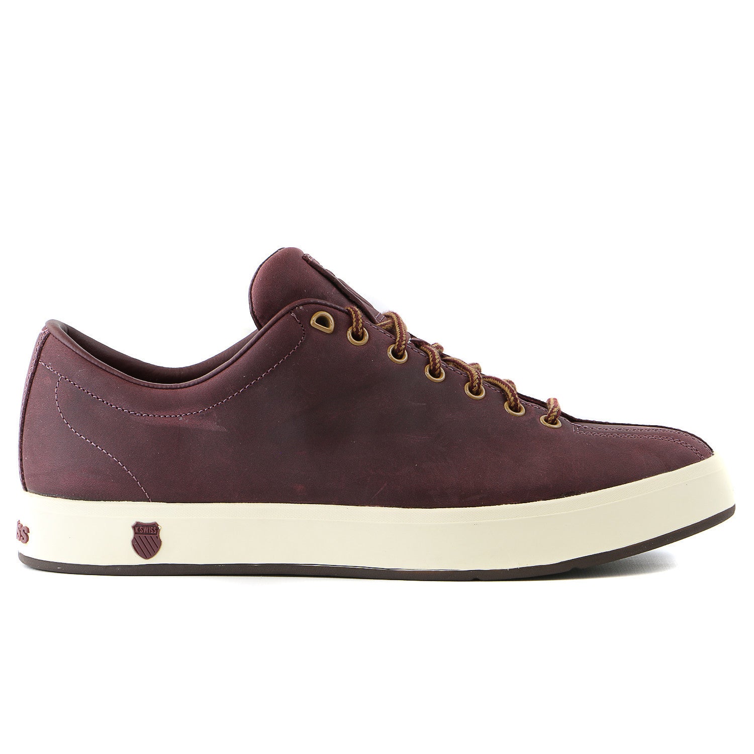 K Swiss Clean Classic P Sneaker Burgundy Antique White Dark Gum Mens