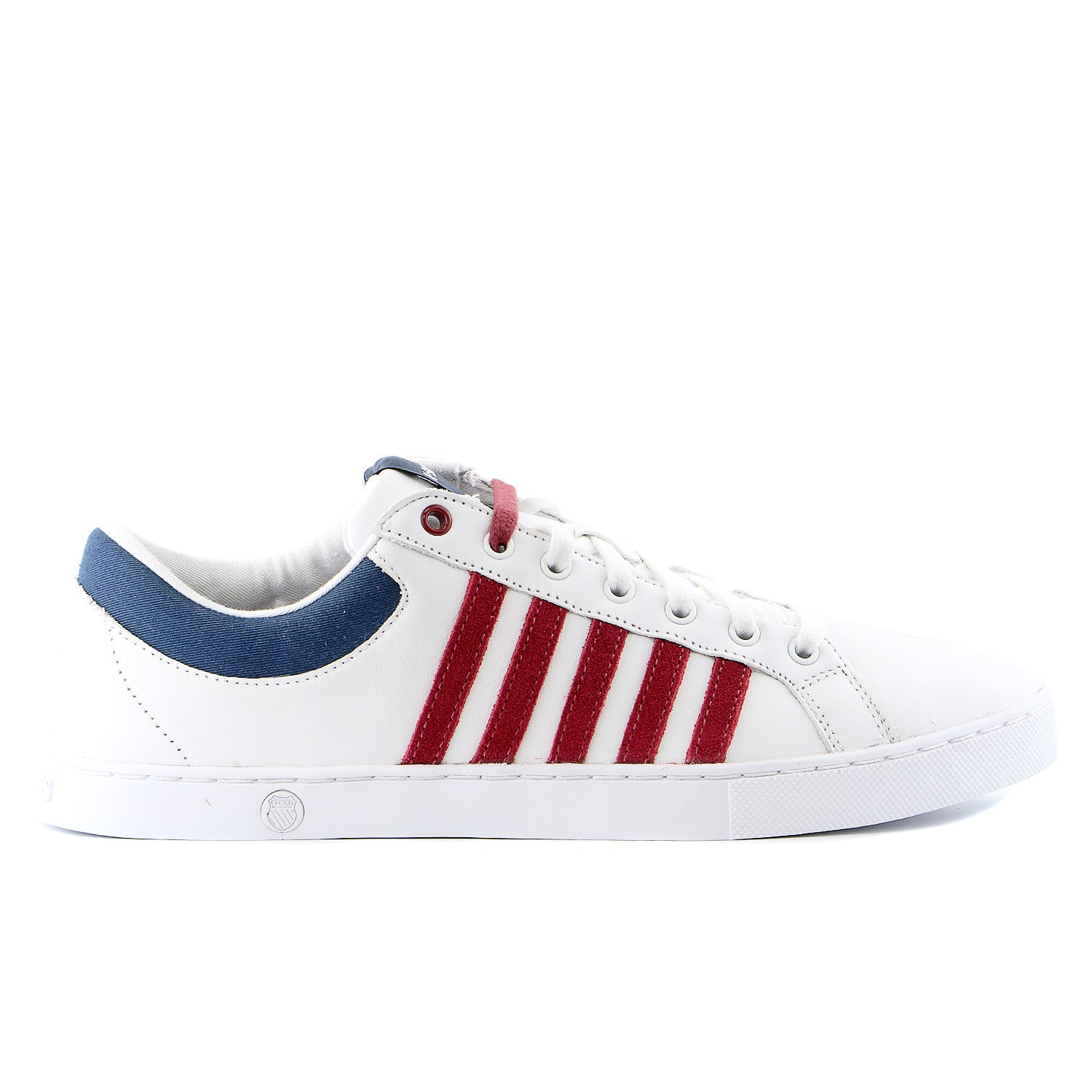 K Swiss Adcourt 72 SO Sneaker White Merlot Insignia Blue Mens