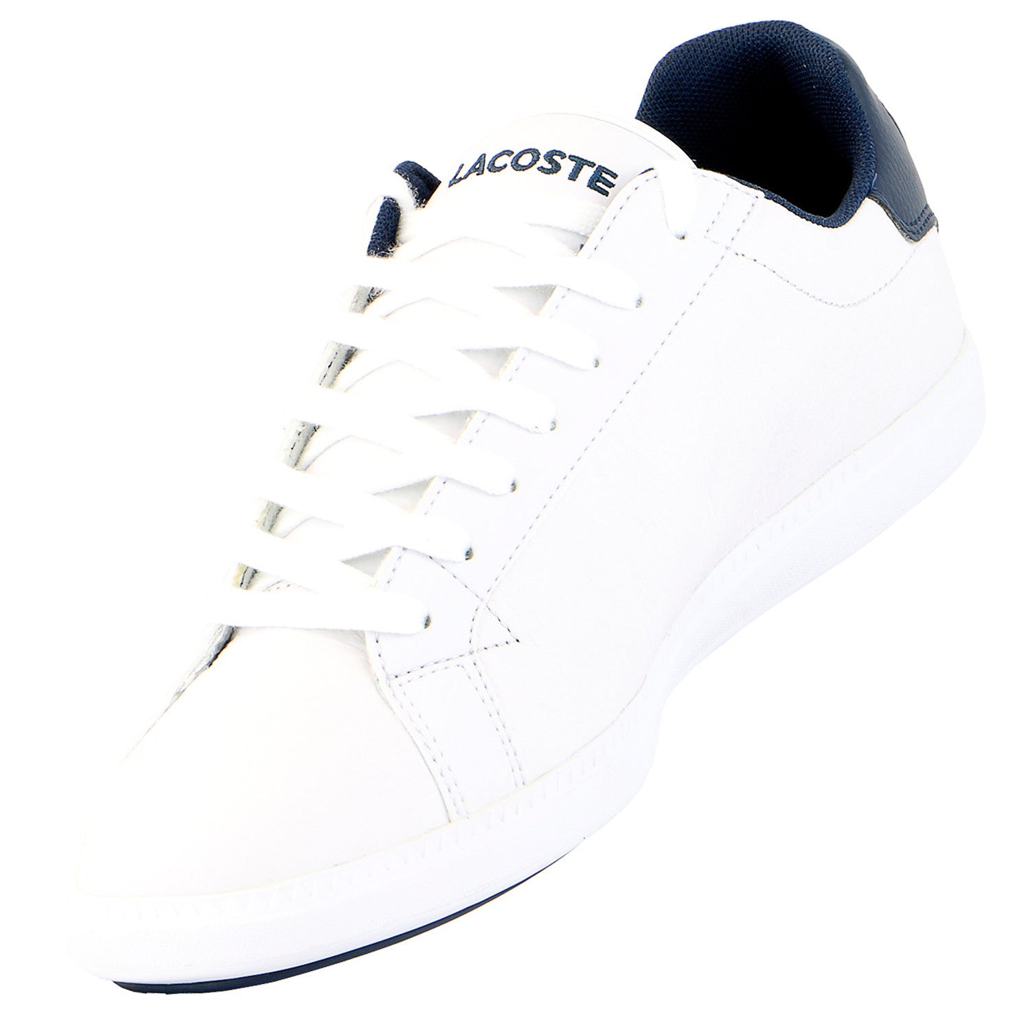 Lacoste Graduate Lcr Spm Casual Shoe White Dk Blu Mens