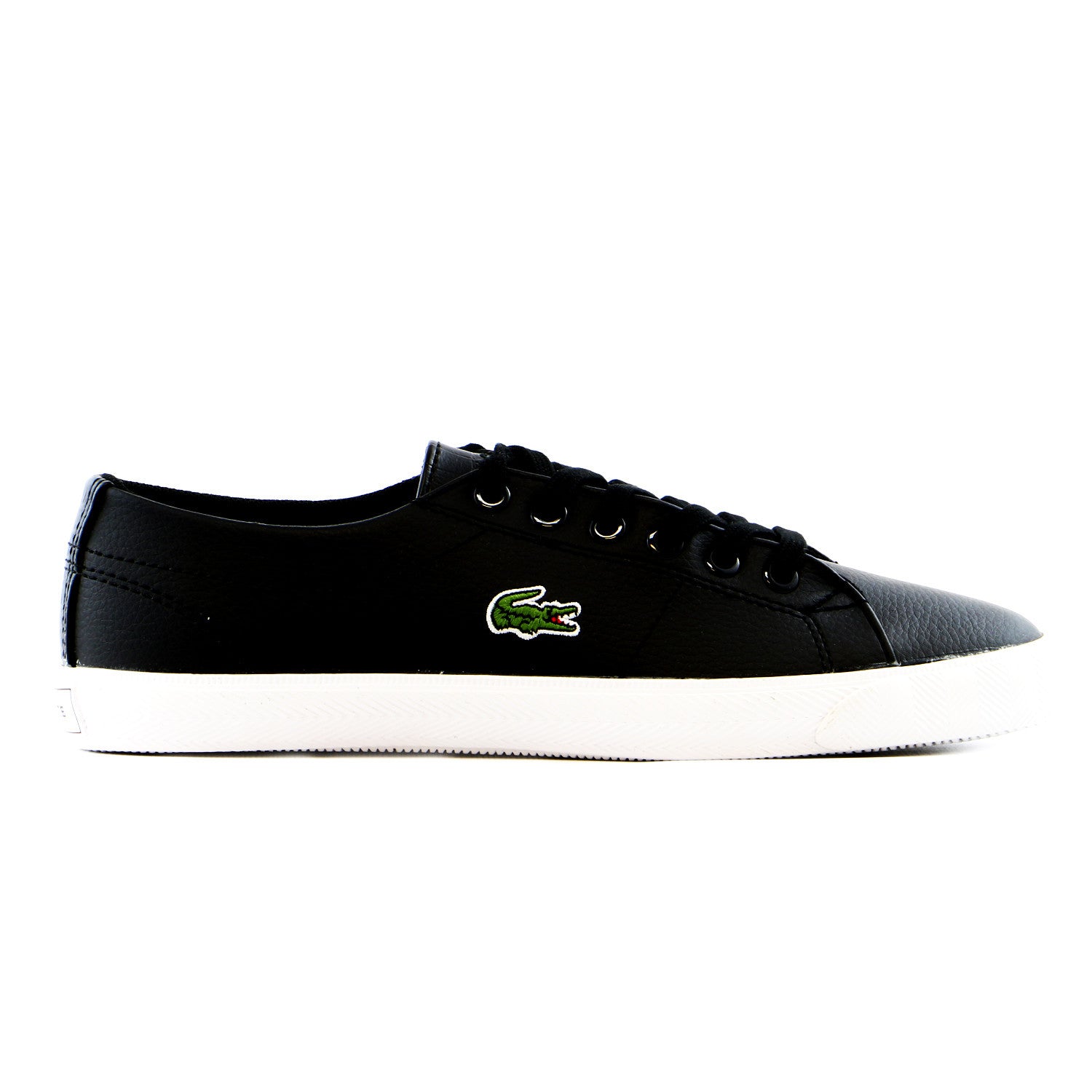 Boys black top lacoste trainers