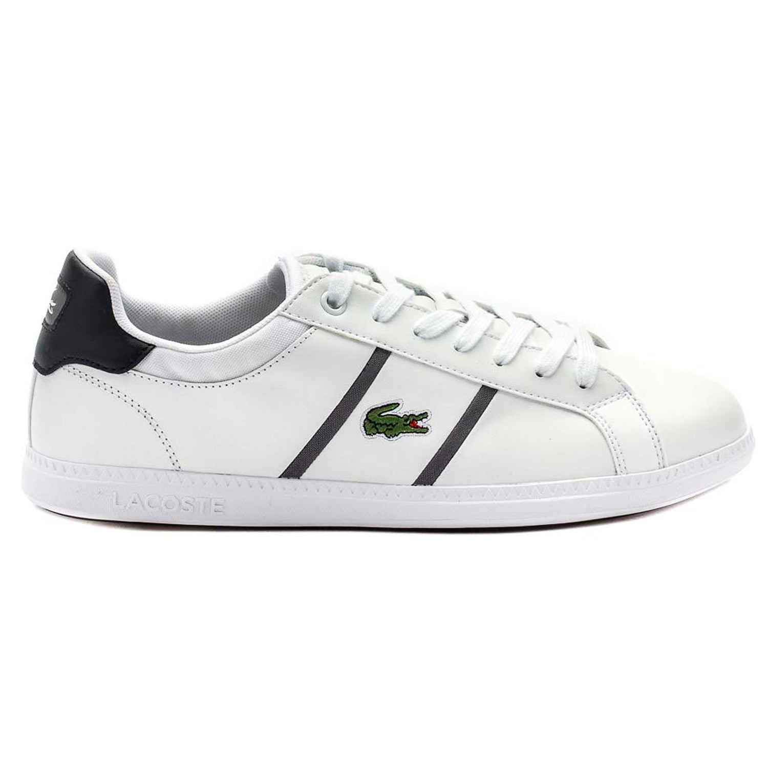 Lacoste Graduate Shoes Black Red Mens