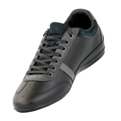 Lacoste Misano Fashion Sneaker Shoe Black Dark Grey Mens Shoplifestyle