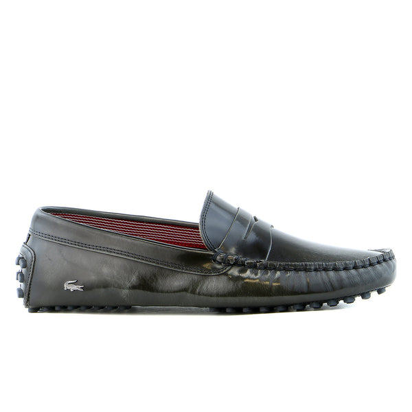 Lacoste Concours 15 SRM Driver Moccasin Loafer Fashion Shoe - Dark Brown - Mens