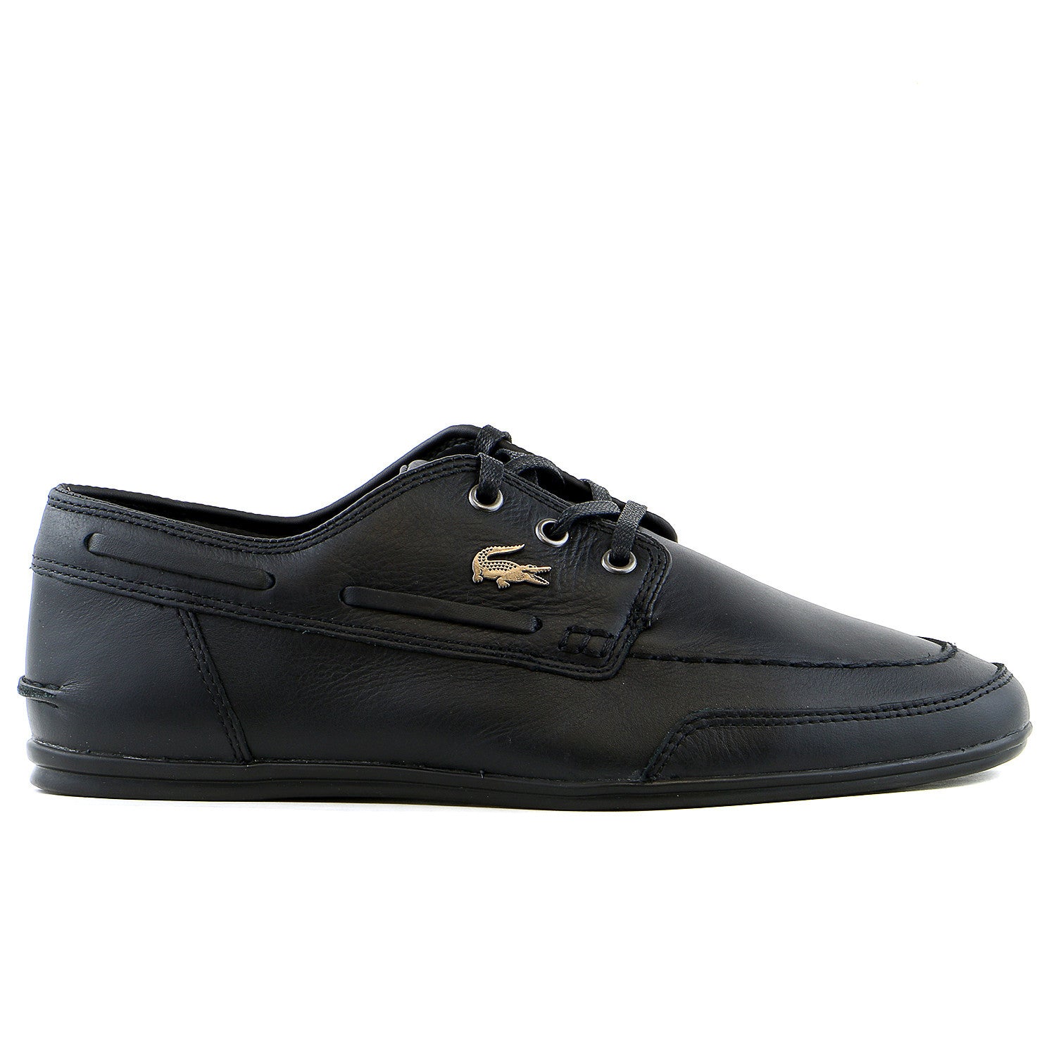Lacoste Boat 3 Moccasin Sneaker Shoe - Black - - Shoplifestyle