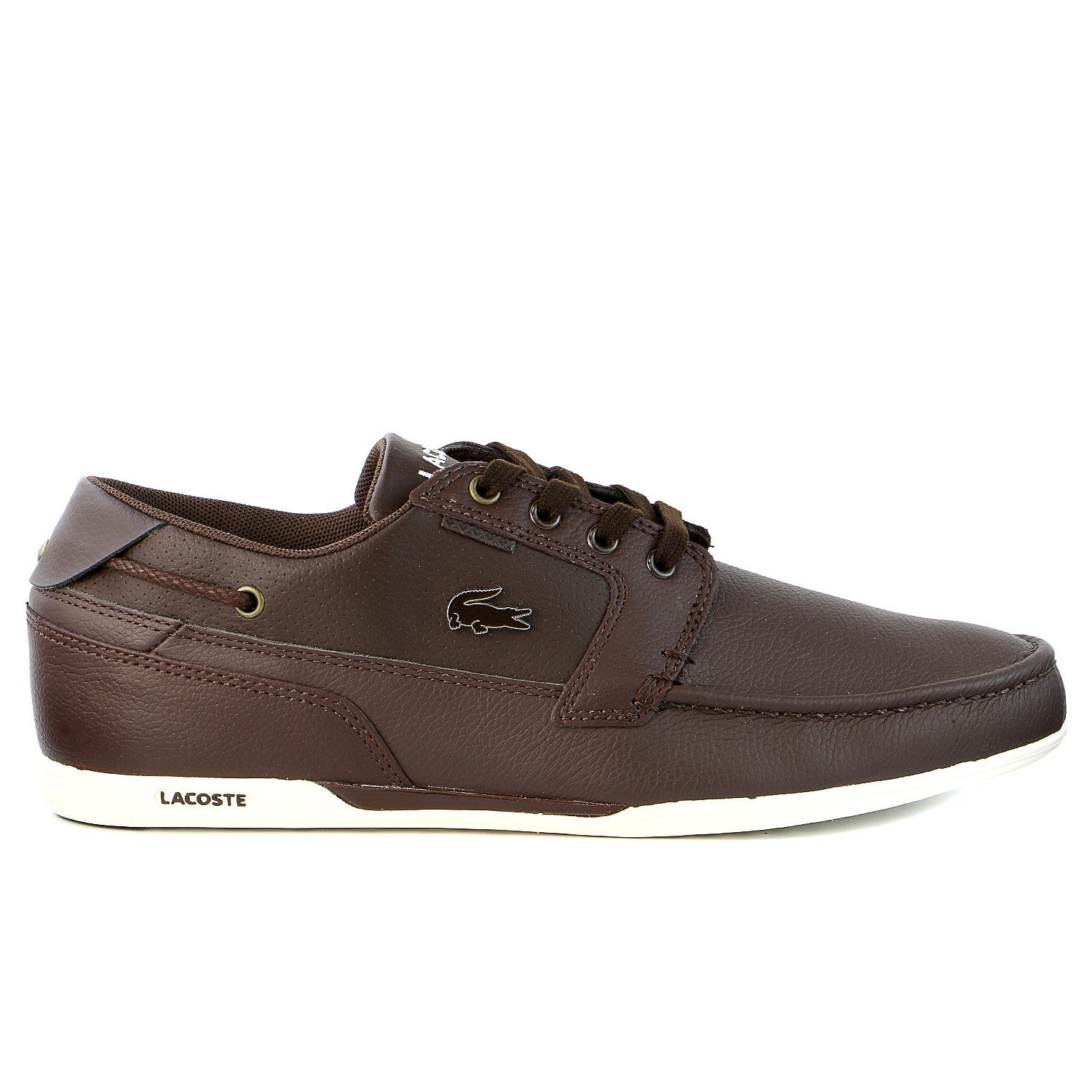 Lacoste Dreyfus US SPM Boat Sneaker Shoe - Brown/Dark - Shoplifestyle