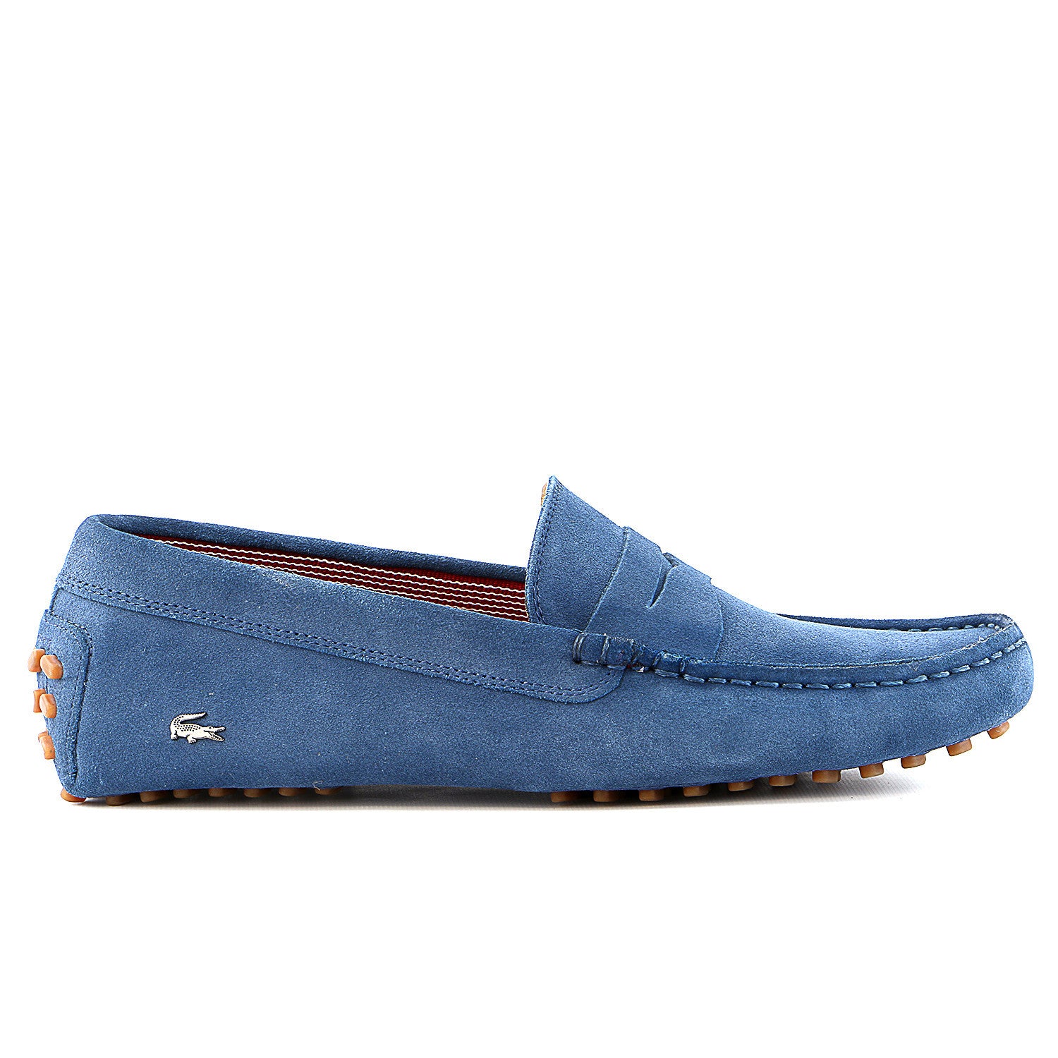 Lacoste Concours 17 SRM Suede Moccasin Loafer Shoe Dark Grey Mens