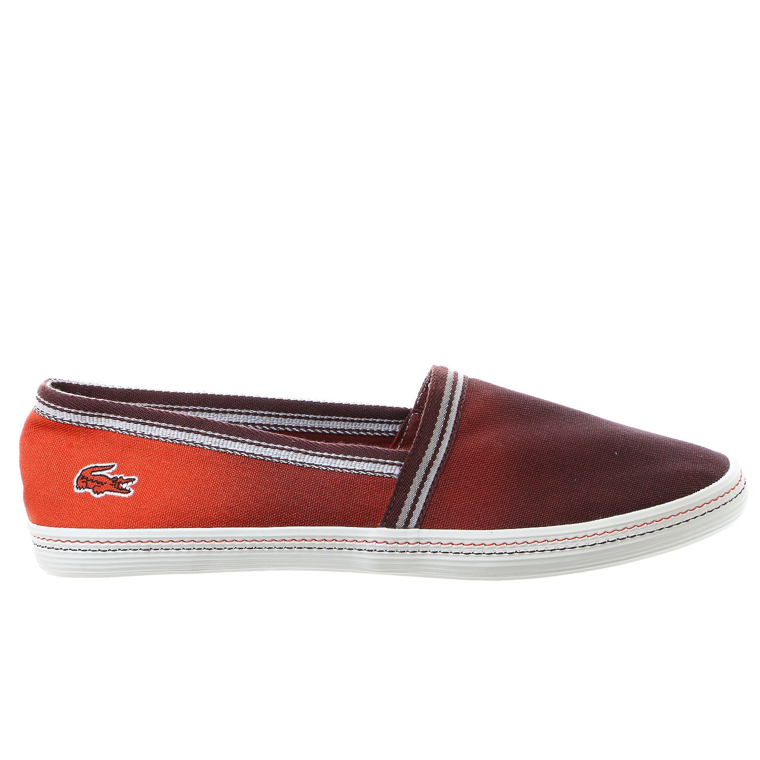 Lacoste Aimard 7 Fashion Slip On Shoe - Brown/Red - Mens - Shoplifestyle