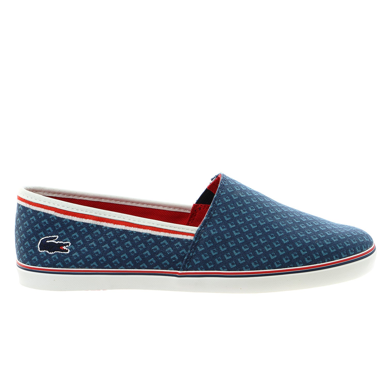 Lacoste Aimard 8 Fashion Sneaker Slip On Shoe Dark Blue Mens