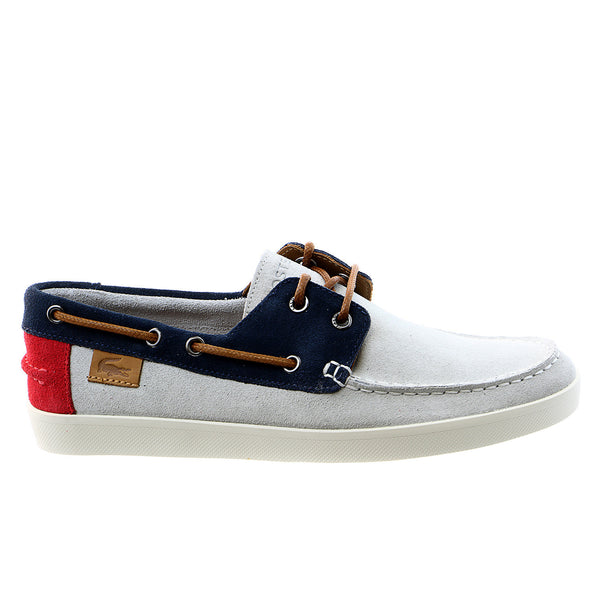 Lacoste Keellson 6 Fashion Sneaker Boat Shoe - Navy/Tan - Mens