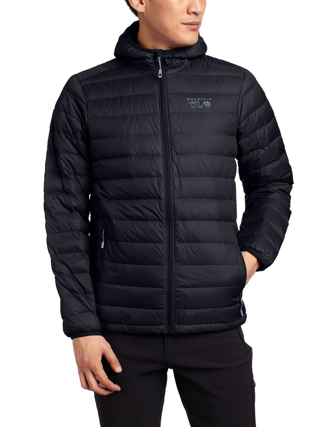 Micro ratio hooded down jacket online