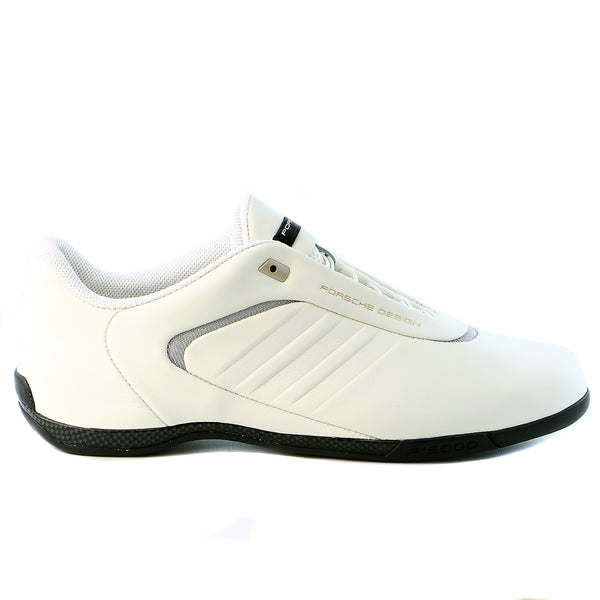 Porsche Design Athletic III Leather Sneaker Shoe - White VaPour/White VaPour/Black - Mens