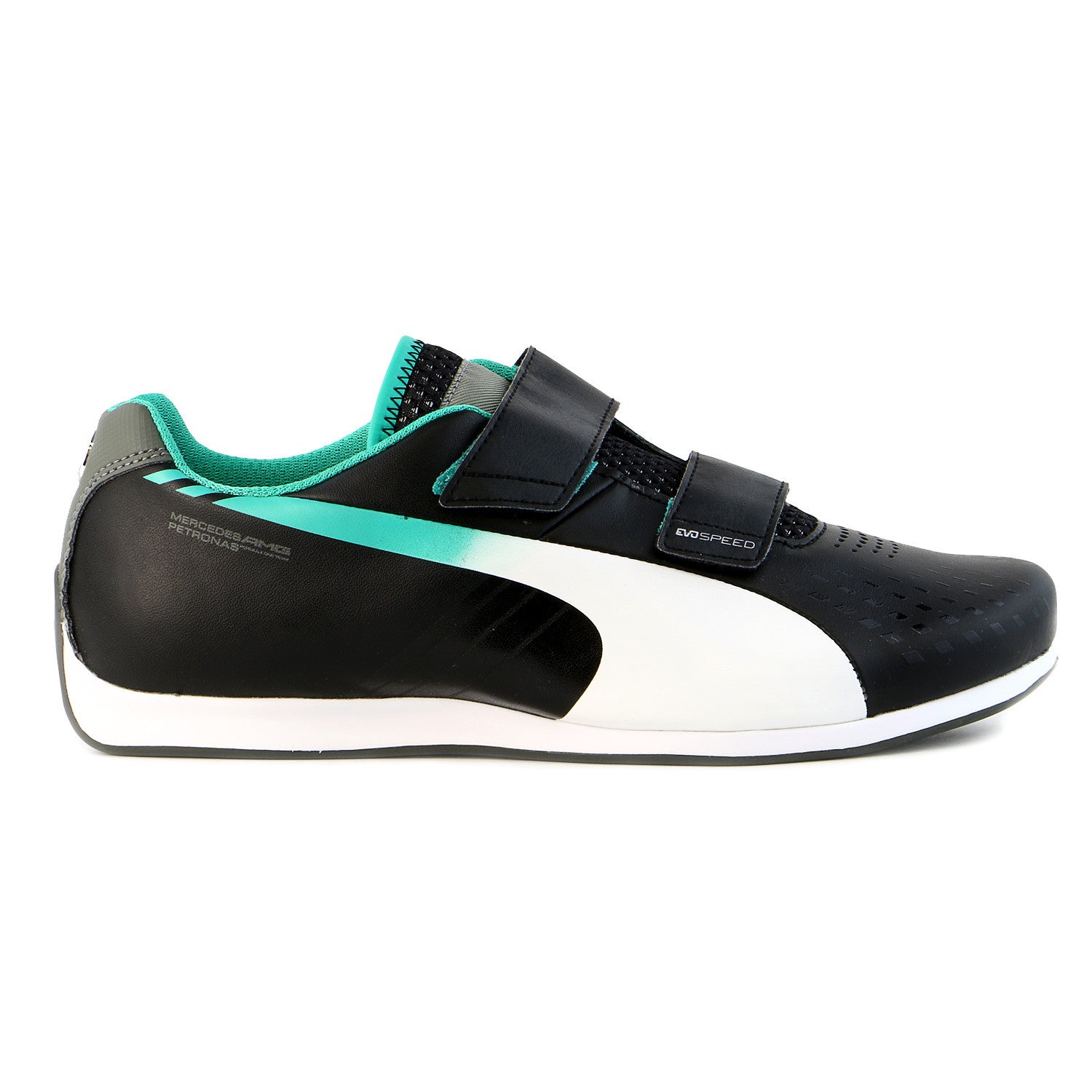 Puma Mercedes evoSpeed 1.3 Lo Driving Fashion Shoe White Dark Shadow Mens