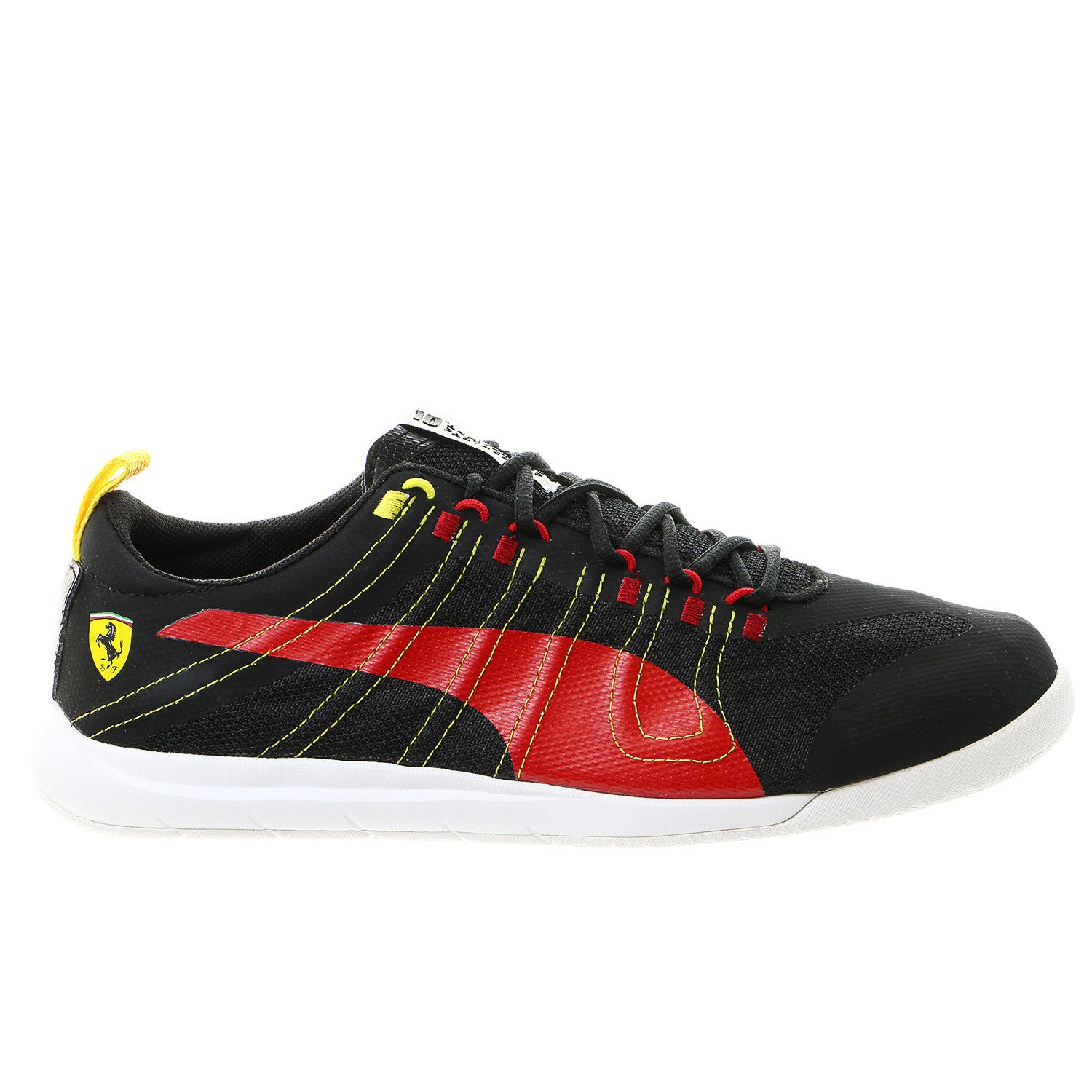 Puma Tech Everfit Ferrari Fashion Sneaker Shoe Black Rosso Corsa Mens