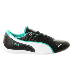 Puma Mercedes Drift Cat 6 Leather Fashion Sneaker Shoe - Black/White/Spectra Green - Mens