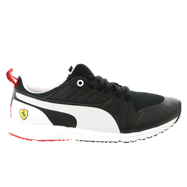Puma Pitlane Scuderia Ferrari Night Cat Fashion Sneaker Shoe - Black/White - Mens
