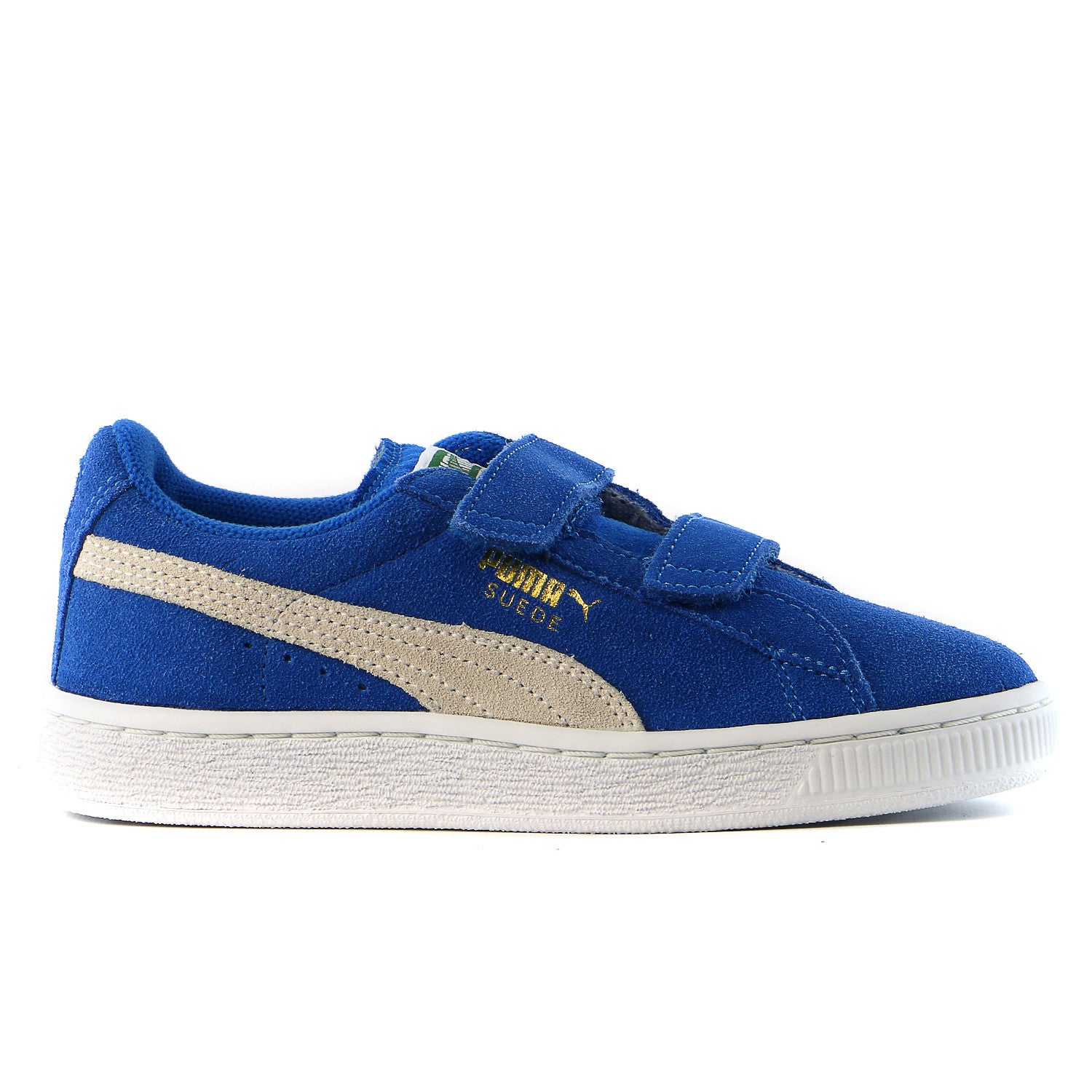 Puma Suede 2 Straps Shoes Snorkel Blue White Boys