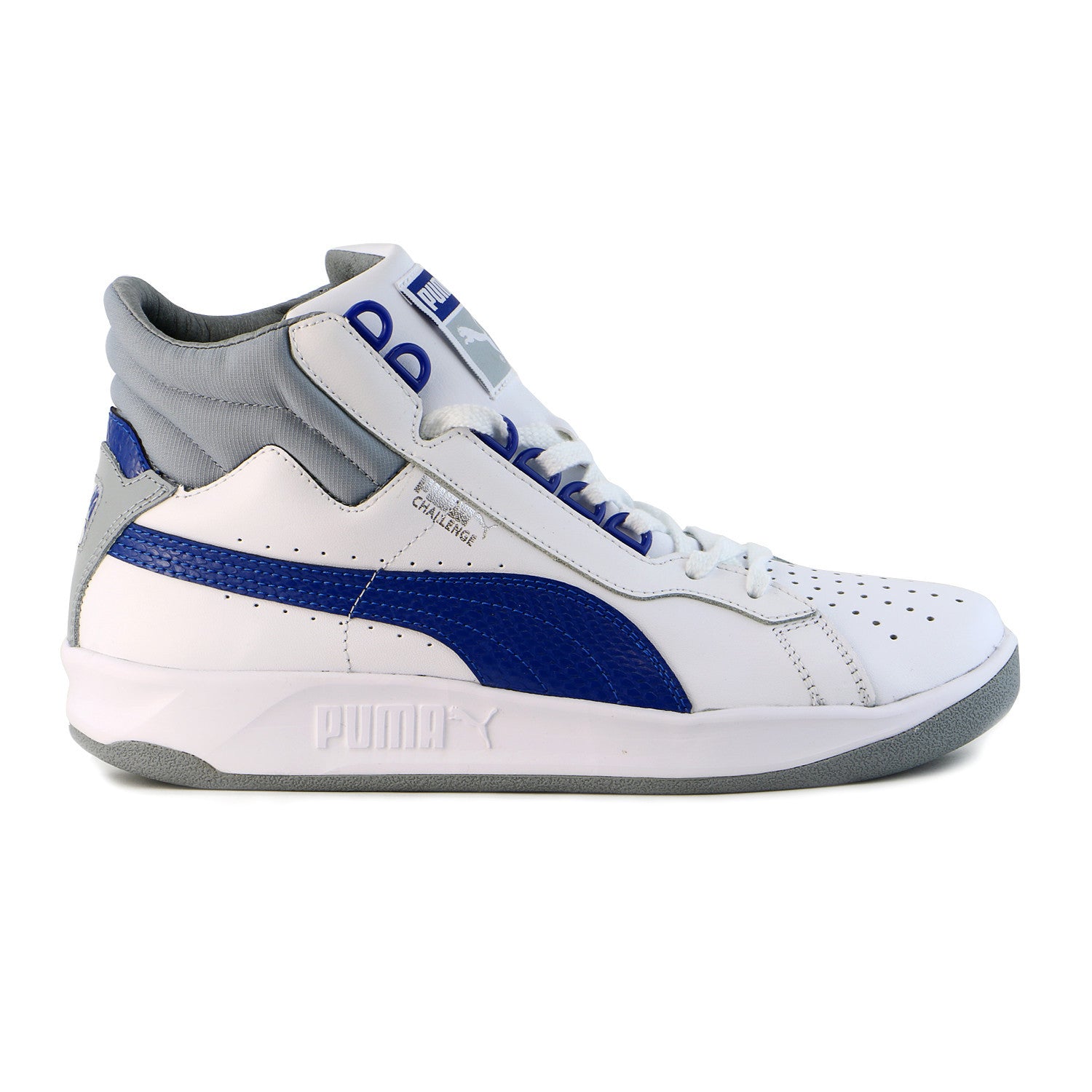 Puma Challenge Mid Fashion Sneaker Shoe White Limoges Mens