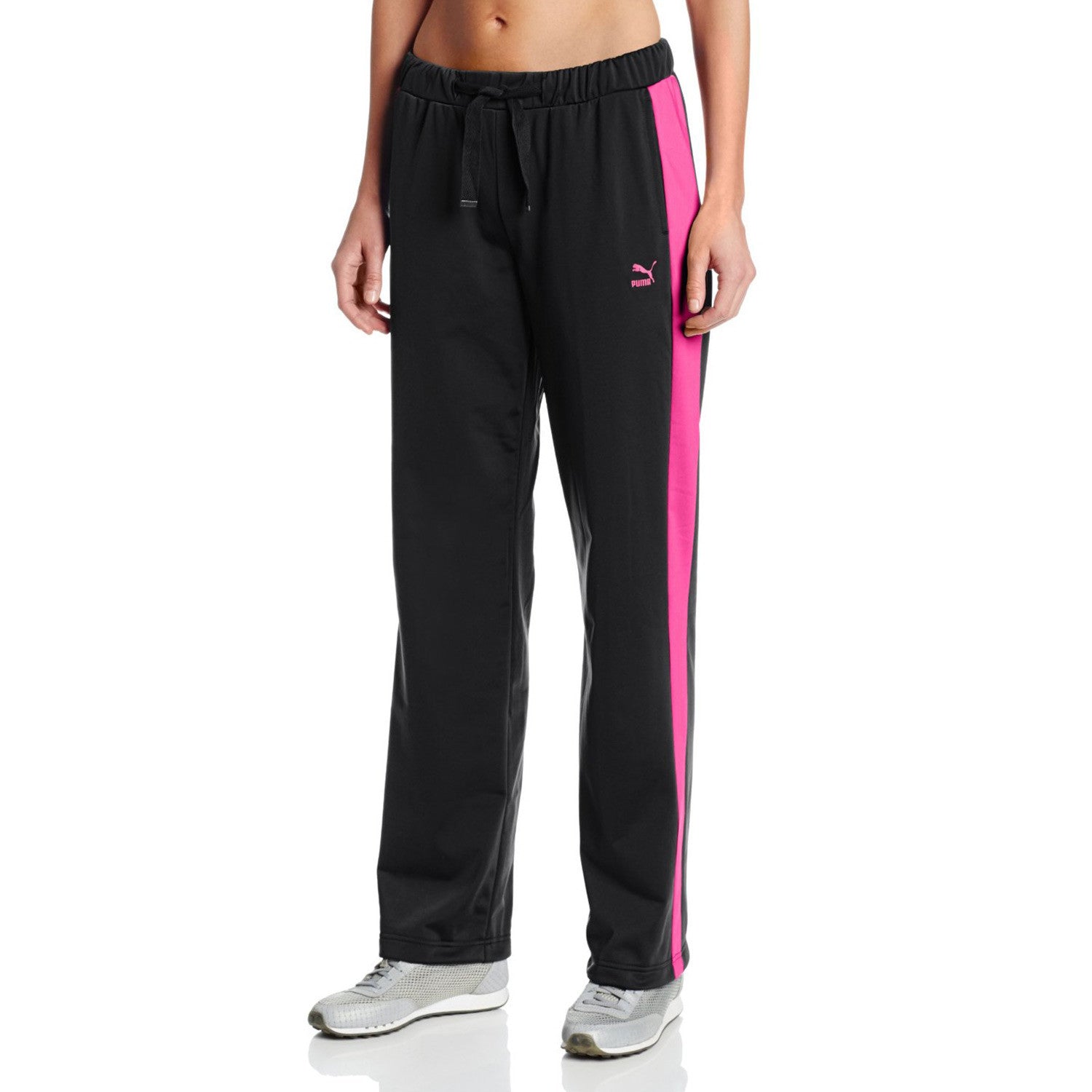 Puma T7 Track Pants Black Beetroot Womens Shoplifestyle